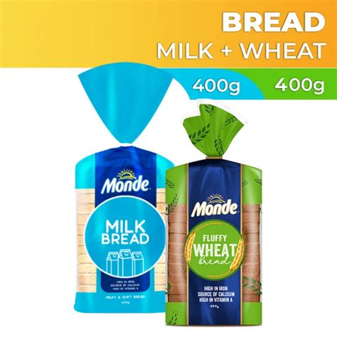 Monde Milk Bread 400g Monde Wheat Bread 400g Lazada Ph