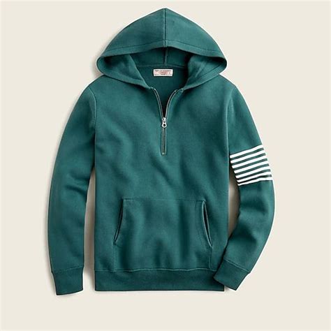 Jcrew Wallace And Barnes Half Zip Cotton Sweater Hoodie For Men