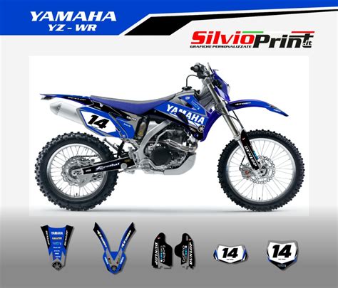 Grafiche MX Adesivi Per Motocross Enduro YAMAHA YZF WRF BACK