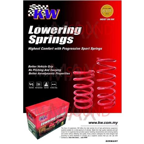 PROTON KW PERFORMANCE SPORT LOWER SPRING SET WIRA SATRIA GEN2 PREVE