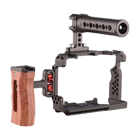 Andoer Alloy Cage Kit With Video Rig Handle Wooden Grip L4N7 EBay