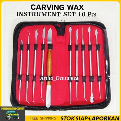 Jual B Alat Ukir Lilin Wax Carver Carving Knife Pcs Set Alat