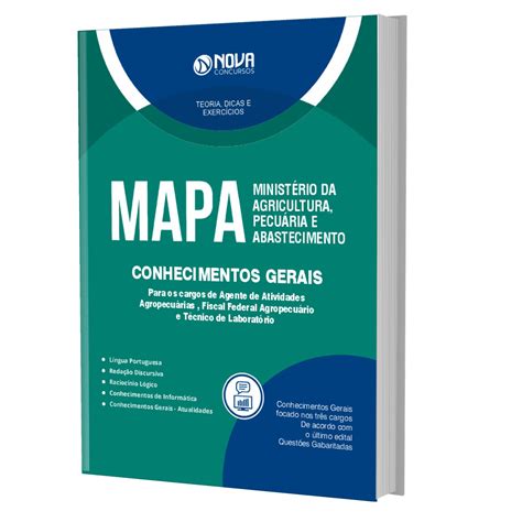 Apostila Concurso MAPA 2023 Conhecimentos Gerais Solução Cursos e