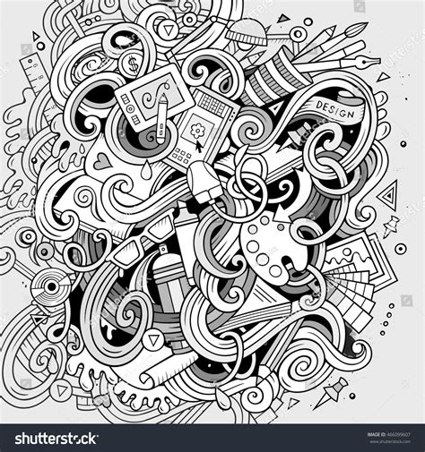 Cartoon Cute Doodles Hand Drawn Design Vector De Stock Libre De