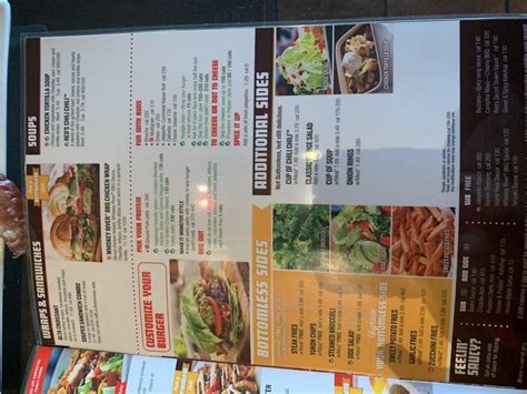 Menu At Red Robin Gourmet Burgers And Brews Restaurant Orchard Park Amelia Dr