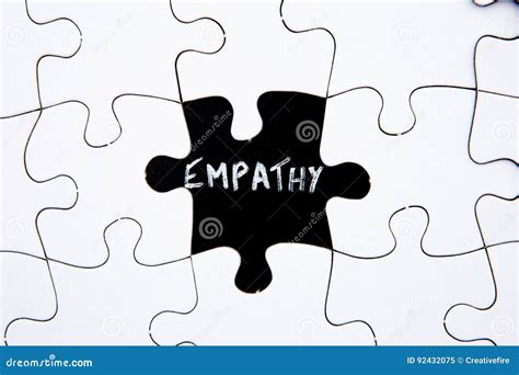 Puzzle Pieces With Word Empathy In Missing Space Stock Image Image