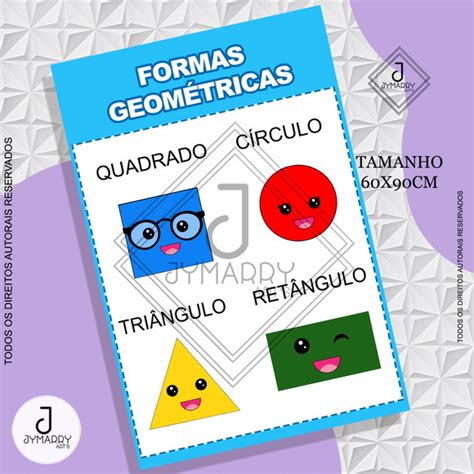 Formas Geom Tricas Carinhas Banner Pedag Gico No Elo Jymarry Art S