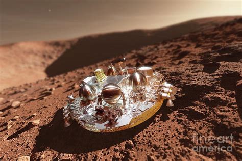 Schiaparelli Exomars Edm Lander On Mars Photograph By Detlev Van