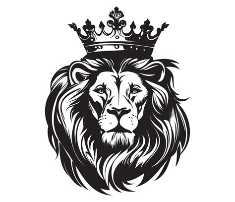 Lion Head With Crown Logo