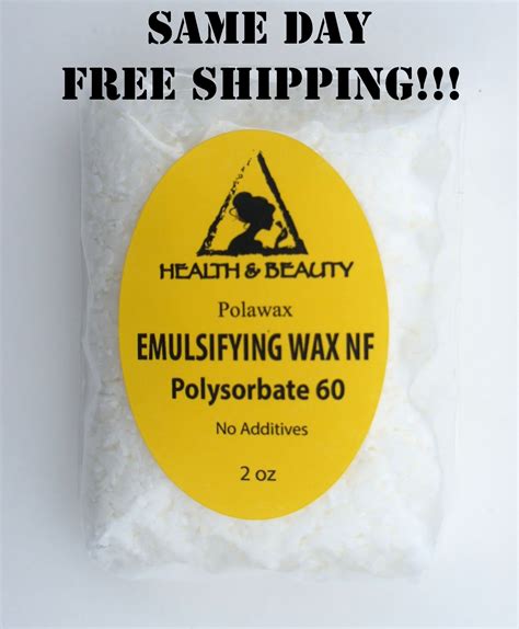 Emulsifying Wax Nf Polysorbate 60 Pure Polawax 2 Oz