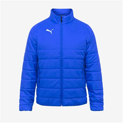 Mens Football Teamwear Puma Liga Casuals Padded Jacket Electric