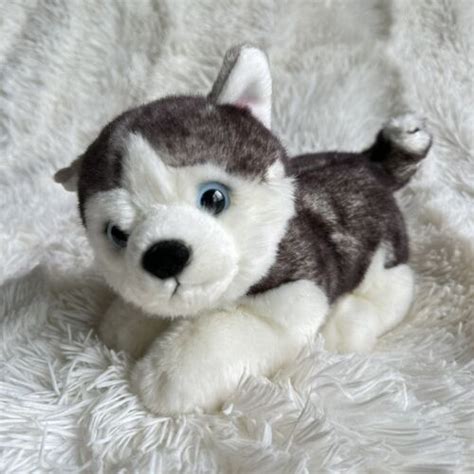 2018 Aurora Miyoni Siberian Husky Puppy 10 Soft Plush Dog Animal