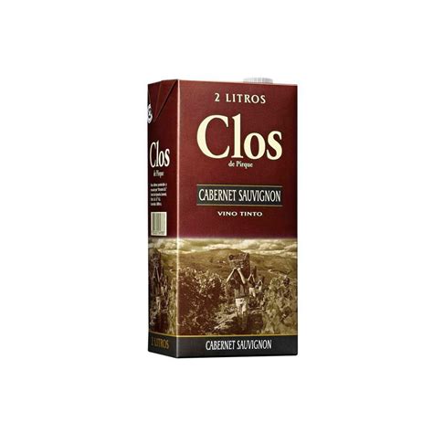 Vino Caja Clos De Pirque 2 Tinto Litros Mercado La Vega