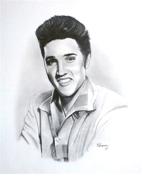 ELVIS PRESLEY Lápiz Dibujos comprar arte original