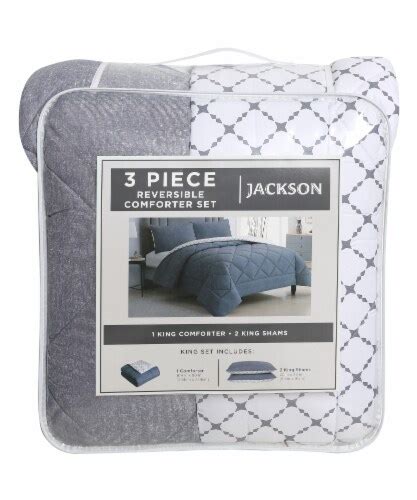 Jackson 3 Piece Reversible Comforter Set King Kroger