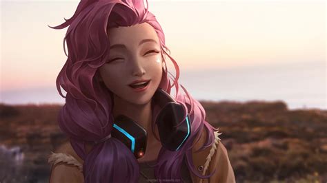 Seraphine Smiling League Of Legends Live Wallpaper Moewalls