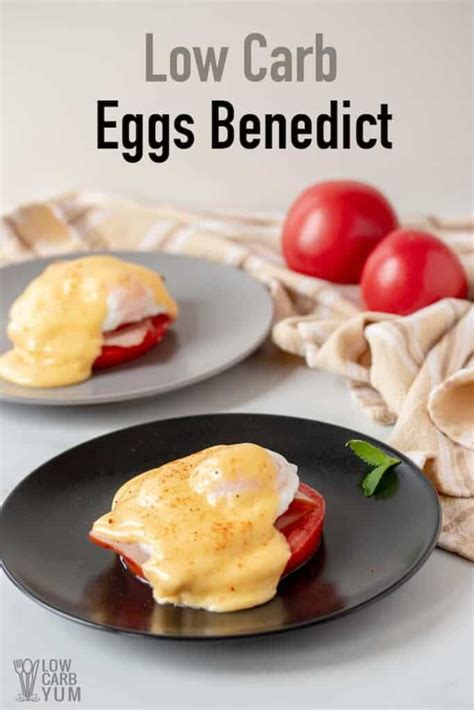 Keto Eggs Benedict Recipe with a Minute Muffin - Low Carb Yum