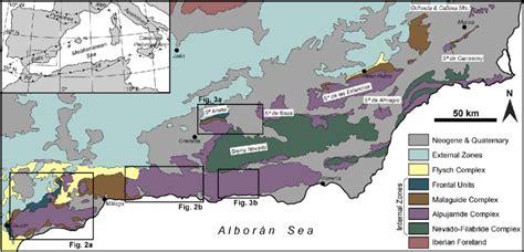 Geological Map Of The Internal Zones Of The Betic Cordillera Which As