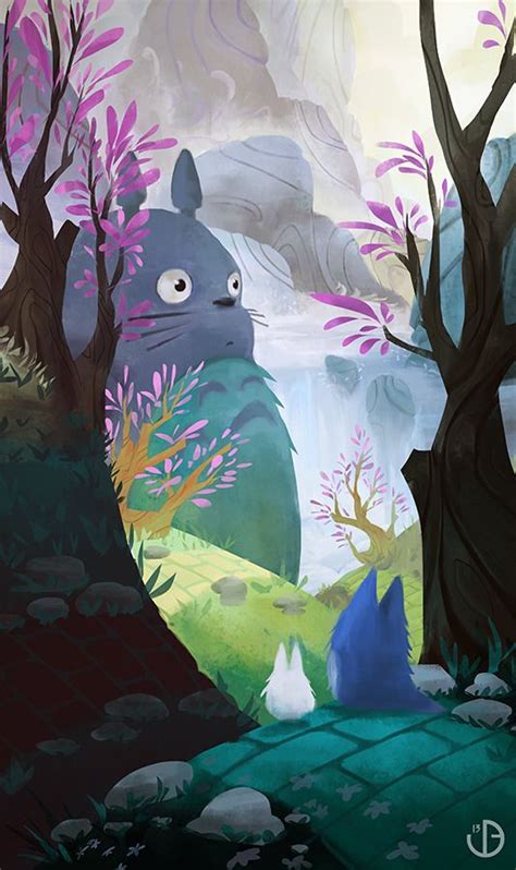 Tribute To Hayao Miyazaki Totoro Art Of Youcoucou Vincent Belbari