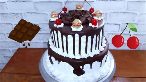 Kue Ulang Tahun Coklat Bertingkat Cakecoklat Youtube