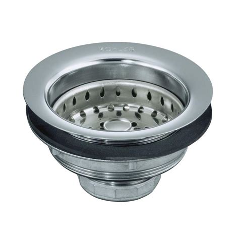 4 12 In Sink Strainer In Polished Chrome K 8814 Cp The Home Depot