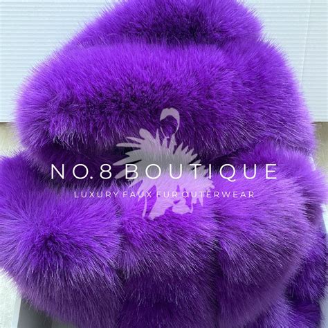 Purple Faux Fur Jackets And Purple Faux Fur Coats No8 Boutique London