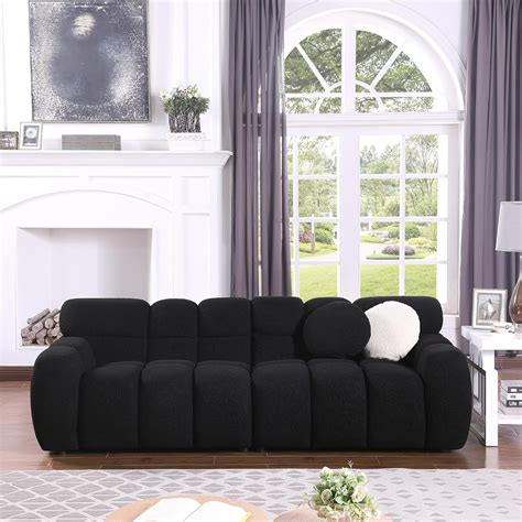 Amazon 3 Seater Cloud Loveseat Sofa Teddy Fleece Upholstery