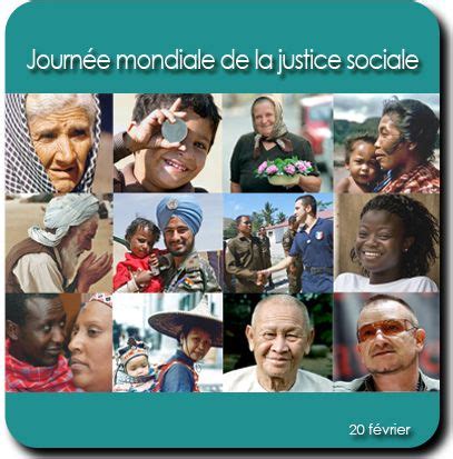 Journ E Mondiale De La Justice Sociale F Vrier Justice Sociale