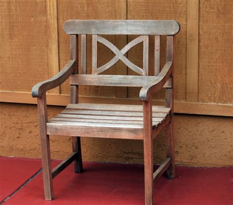 wooden patio chair  stock photo public domain pictures