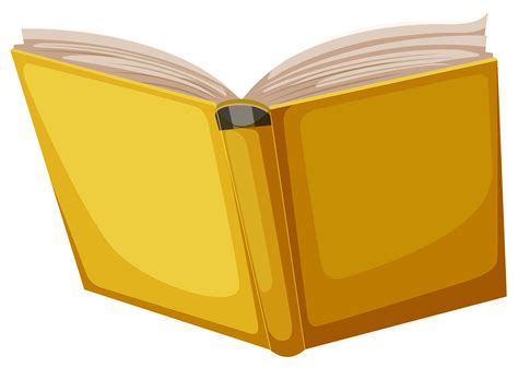 Yellow Book On White Background 528404 Vector Art At Vecteezy