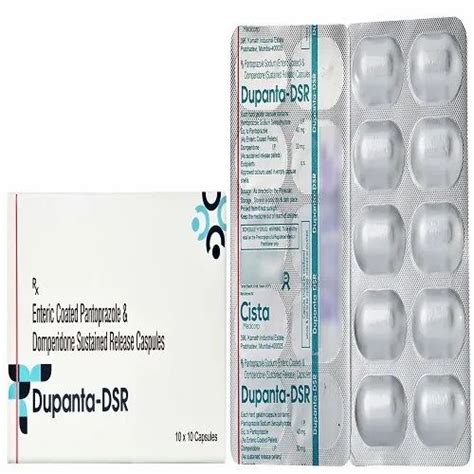 Enteric Coated Pantoprazole And Domperidone Sustained Release Capsules At Rs 800 Box