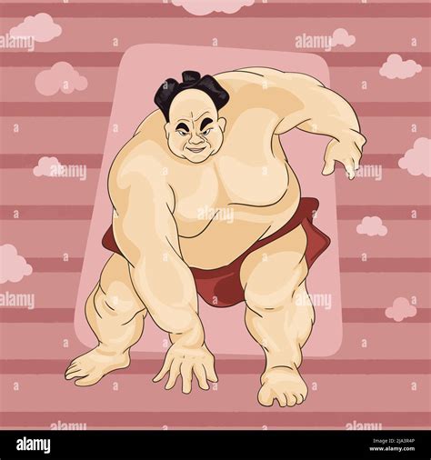 Sumo Wrestler Pose Stock Vector Images Alamy