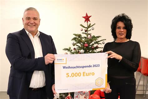 Wiesbadenaktuell 5 000 Euro ESWE Weihnachtsspende für Zwerg Nase Zentrum