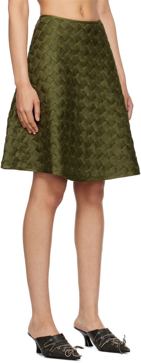 Isa Boulder SSENSE Exclusive Khaki Fullweave Miniskirt Isa Boulder