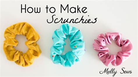 Step By Step Tutorial Create Your Own Hair Scrunchie