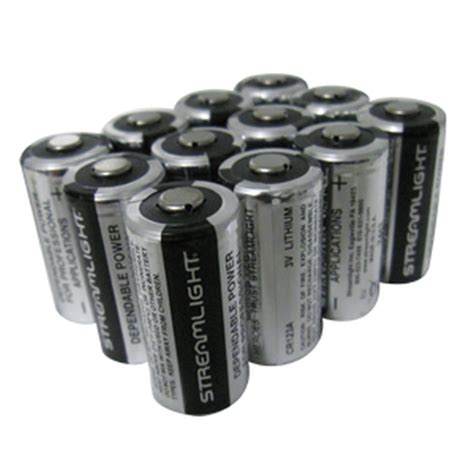 Streamlight Cr123a 85179 Lithium 3v Battery 12 Pack