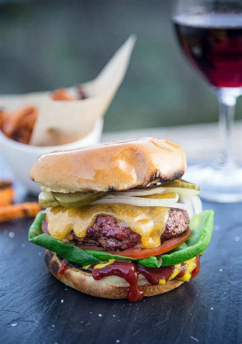 Classic Grilled Cheeseburger -- Reverse Seared and Grilled