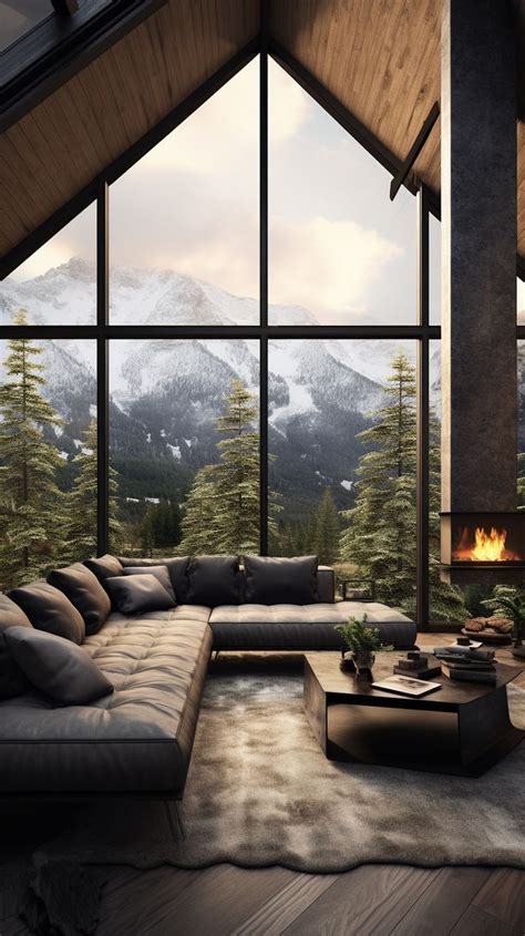 modern mountain interior design in 2023 | Mountain interiors, Modern ...