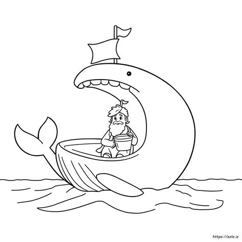 Free Coloring Pages Jonah And The Whale