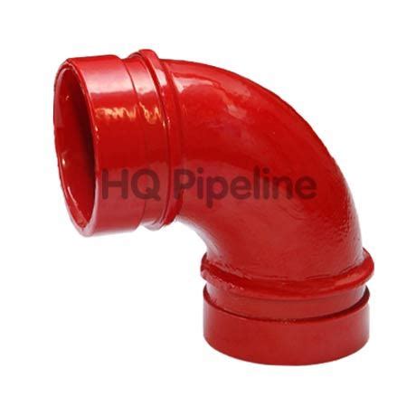 Ul Fm Ductile Iron Grooved Pipe Fitting Elbow China Grooved Elbows