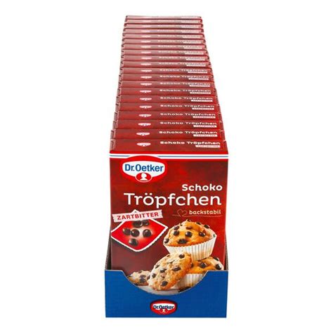 Dr Oetker Schoko Tröpfchen Zartbitter 75 g 20er Pack von Netto Marken