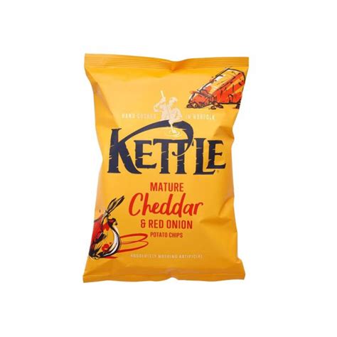 Kettle Mature Cheddar Red Onion Potato Chips Grandiose Ae