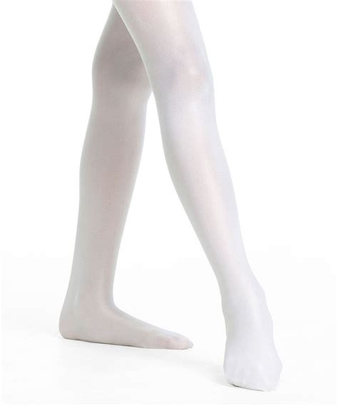 Danskin White Shimmery Dance Tights Kids Dance Tights Danskin