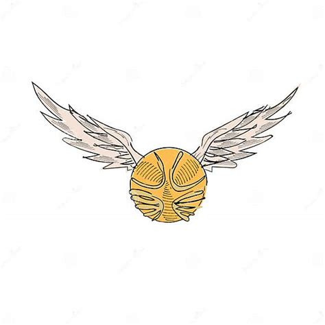 The Golden Snitch From The Movie Harry Potter Stock Vector