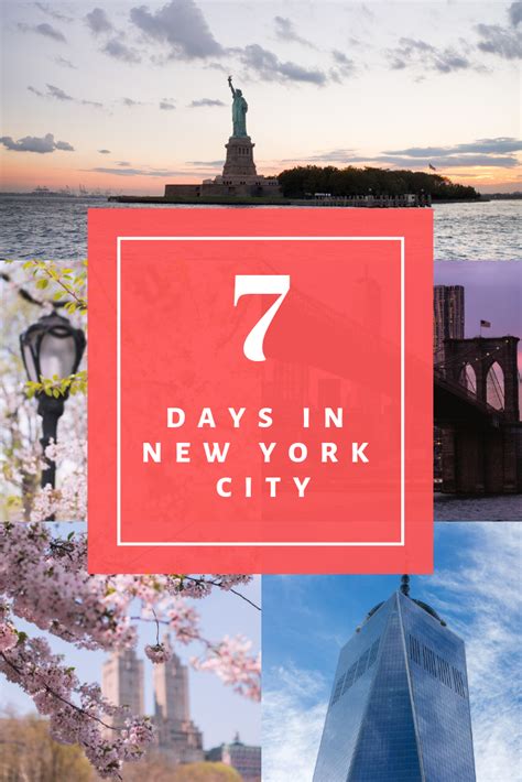 One Week 7 Day New York Itinerary What To Do In 7 Days In Nyc Artofit