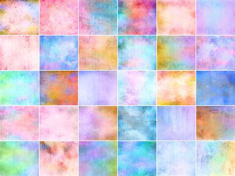 Watercolor Digital Paper Pastel Fine Art Textures Etsy