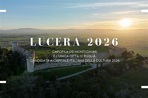 Lucera Pronta Via Al Percorso Per Il Progetto Di Candidatura A