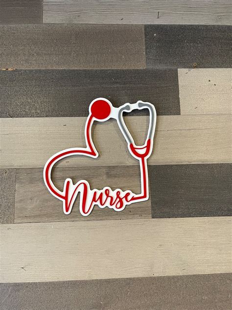 Nursing Stethoscope 2 Color Acrylic 3d Looking Sign. Decorate - Etsy