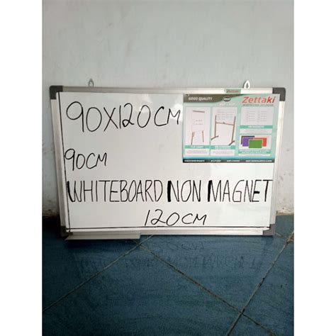 Jual PAPAN TULIS WHITEBOARD GANTUNG NON MAGNET SINGLE FACE 90X120CM