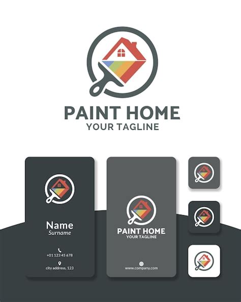 Logo Design Farbe Home Dach Dachziegelb Rste Premium Vektor